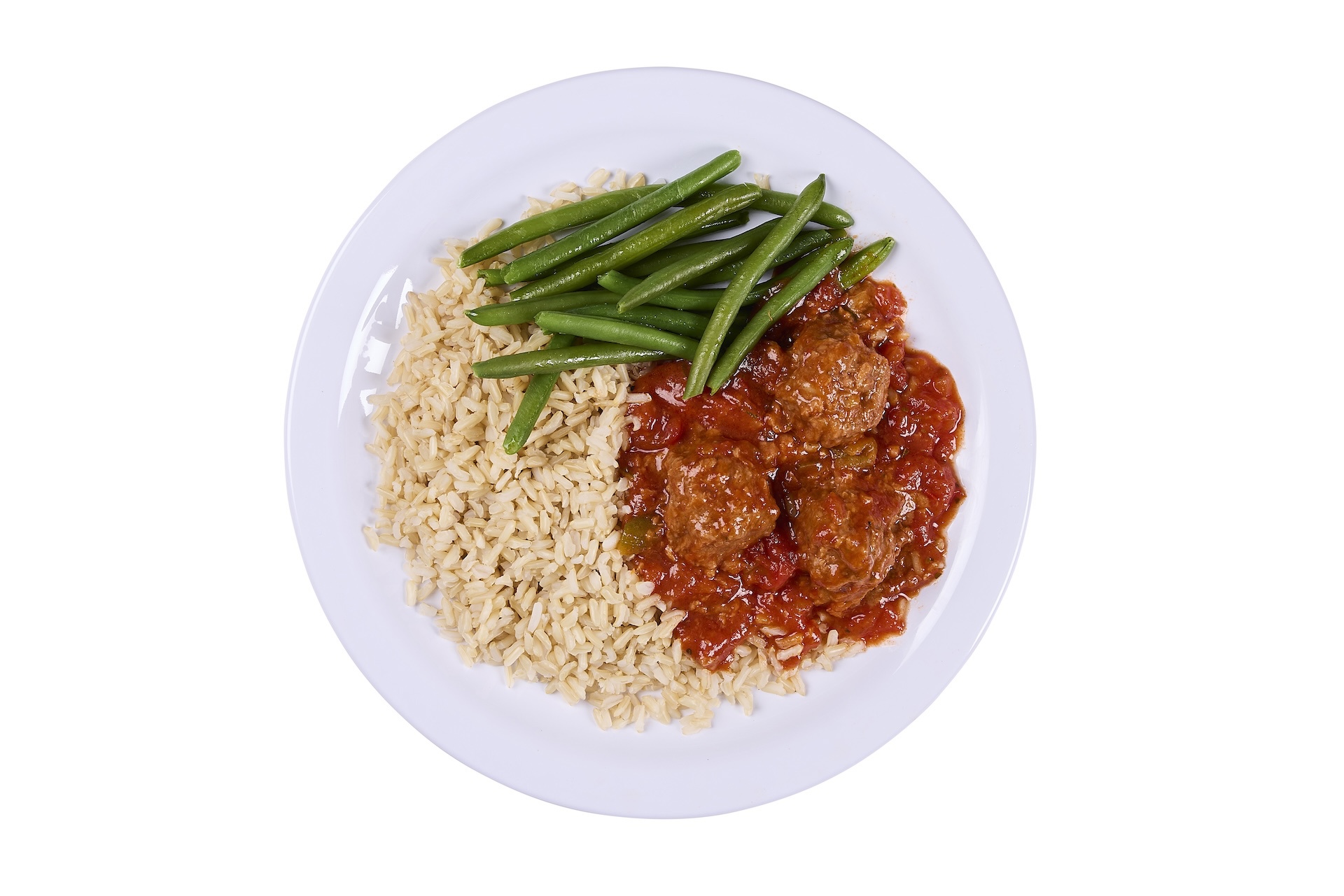 93286306 Veggieballsintomatosaucewithrice